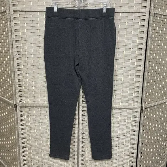 Z Supply Lace Up Jogger Women’s Size M Washed Gray Fleece Soft Tapered Ankle NEW - Picture 2 of 11